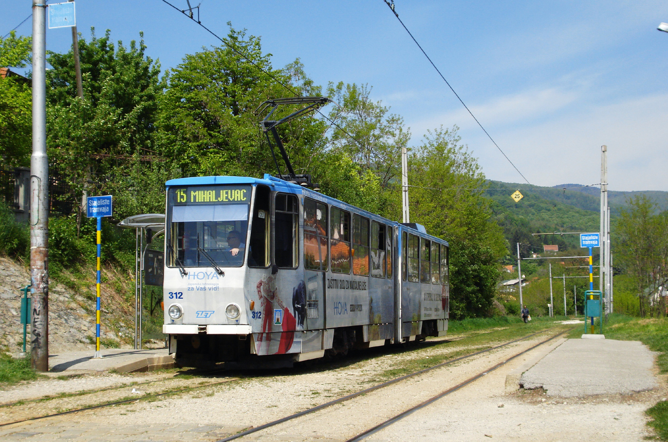 Загреб, Tatra KT4YU № 312
