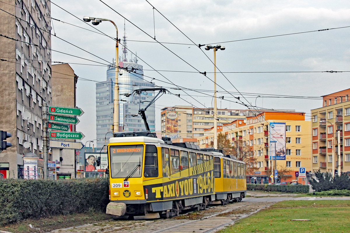 Щецин, Tatra T6A2M № 209