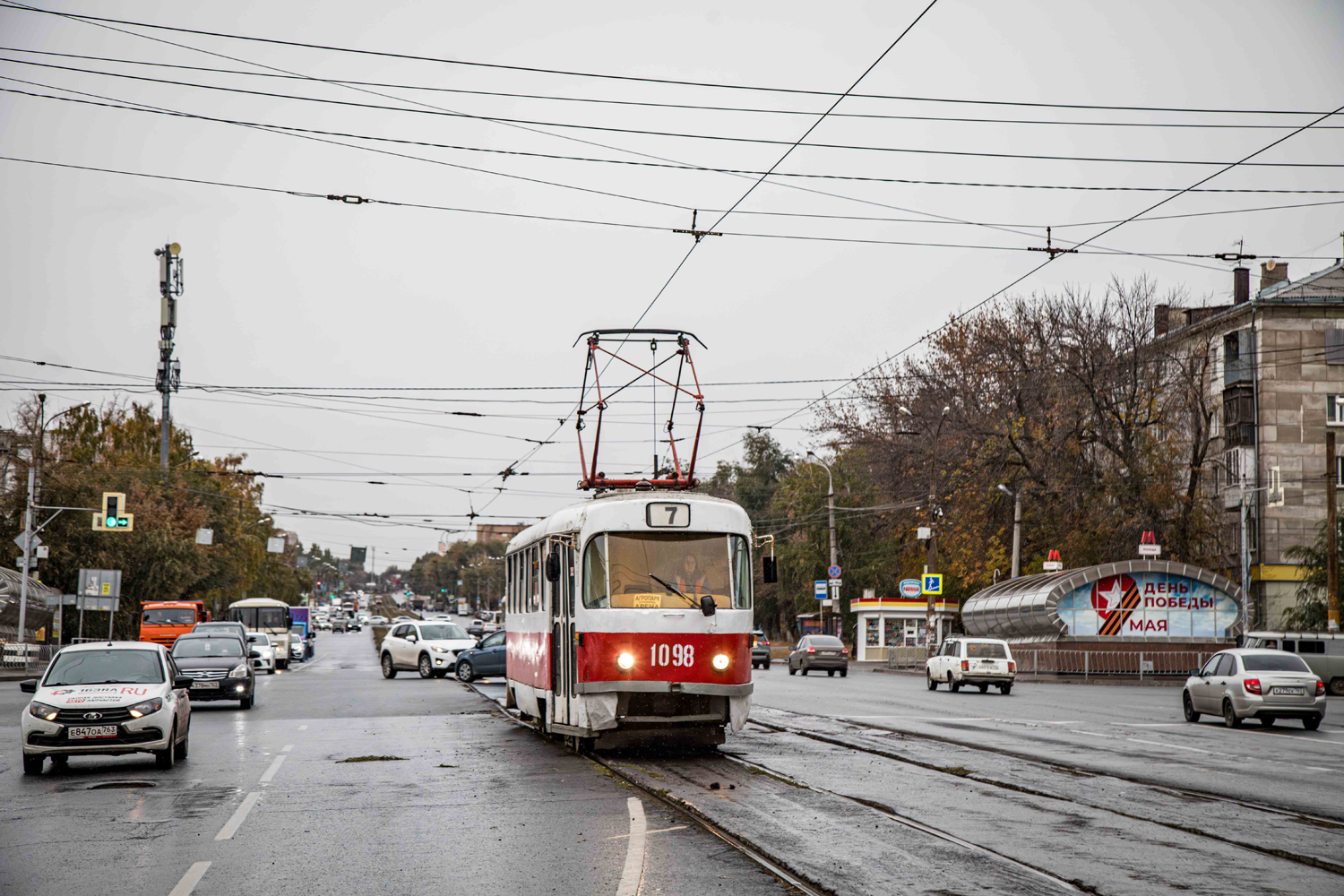 Самара, Tatra T3SU (двухдверная) № 1098