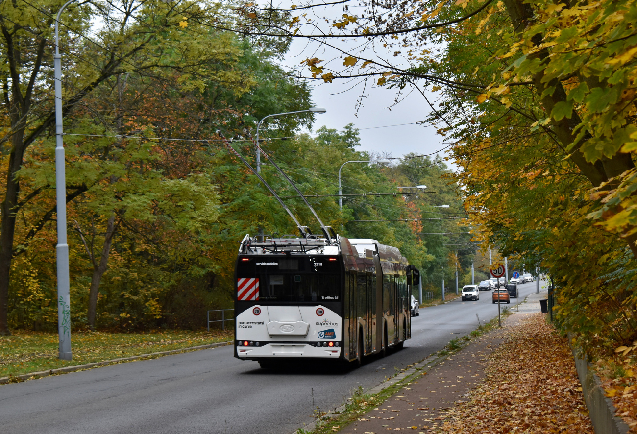 Генуя, Solaris Trollino IV 18 Škoda № 2215; Пльзень — Новые троллейбусы с завода Шкода