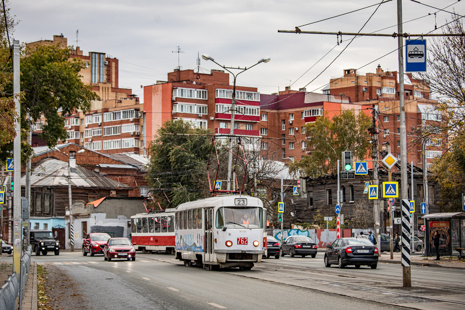 Самара, Tatra T3SU (двухдверная) № 762