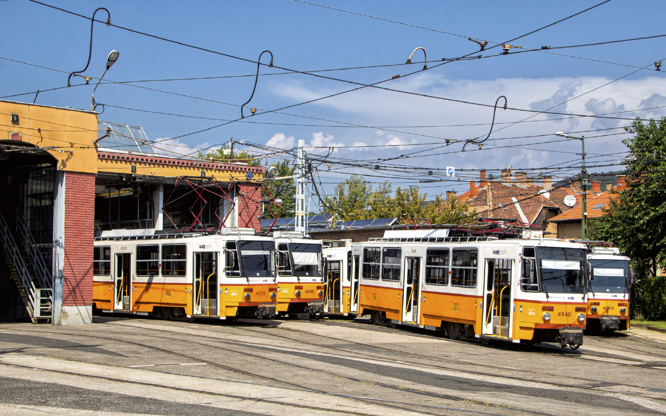 Budapest, Tatra T5C5K2 N°. 4140; Budapest — Tram depots