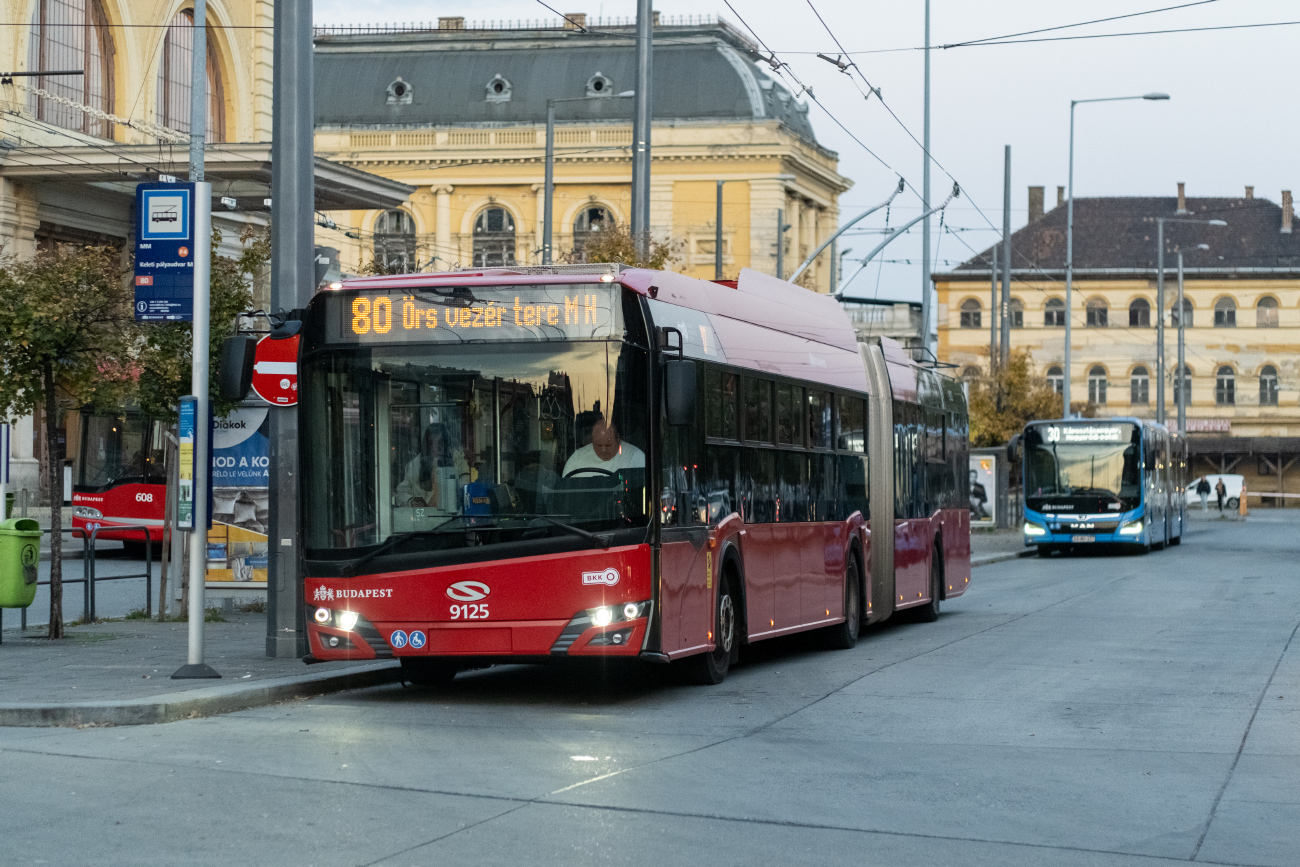 Будапешт, Solaris Trollino IV 18 Škoda № 9125