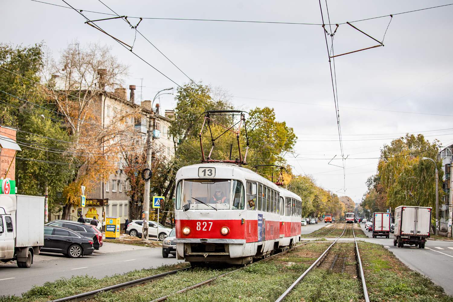 Самара, Tatra T3SU № 827