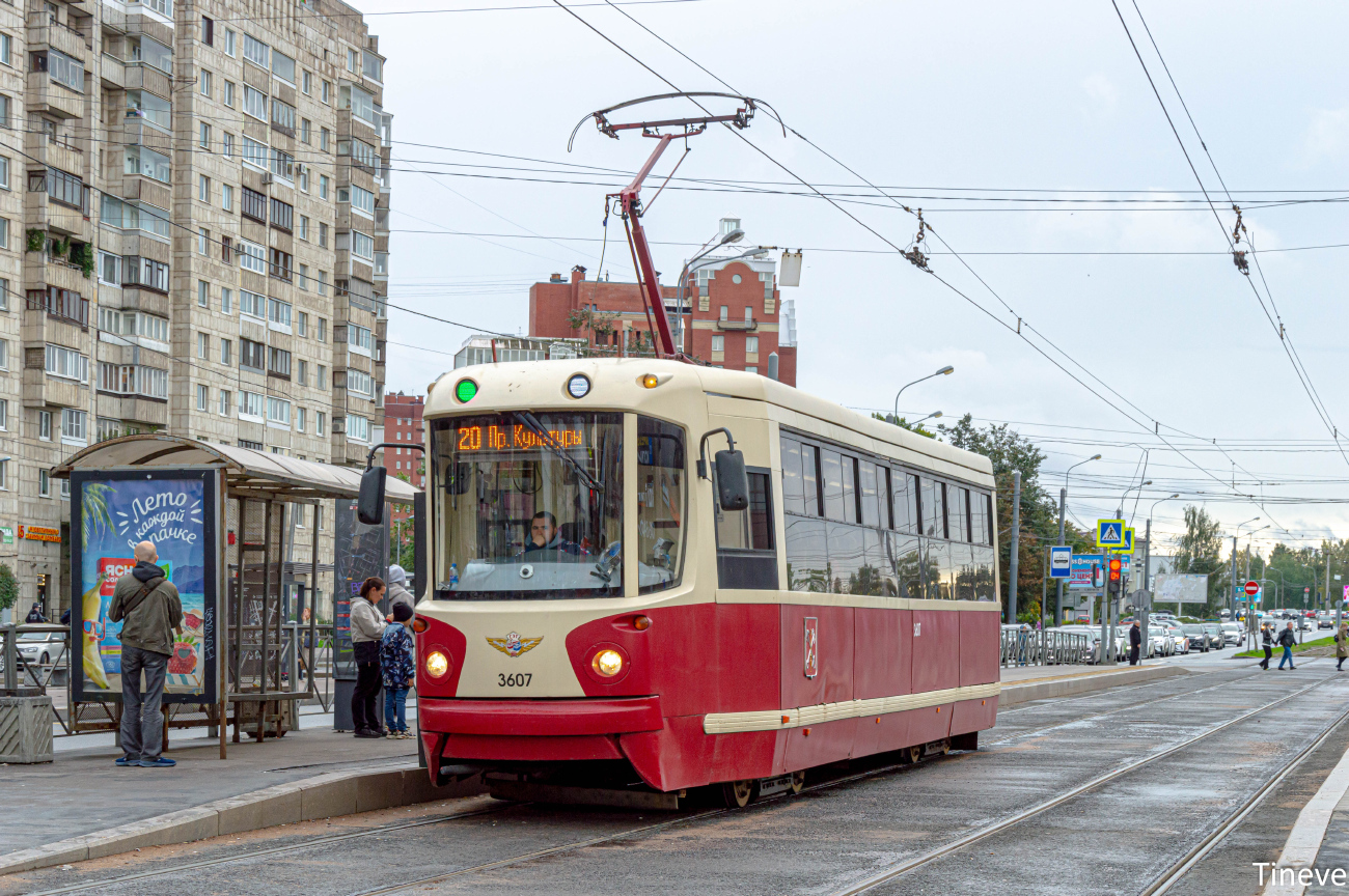 Санкт-Петербург, ЛМ-68М2 (мод. СПб ГЭТ) № 3607