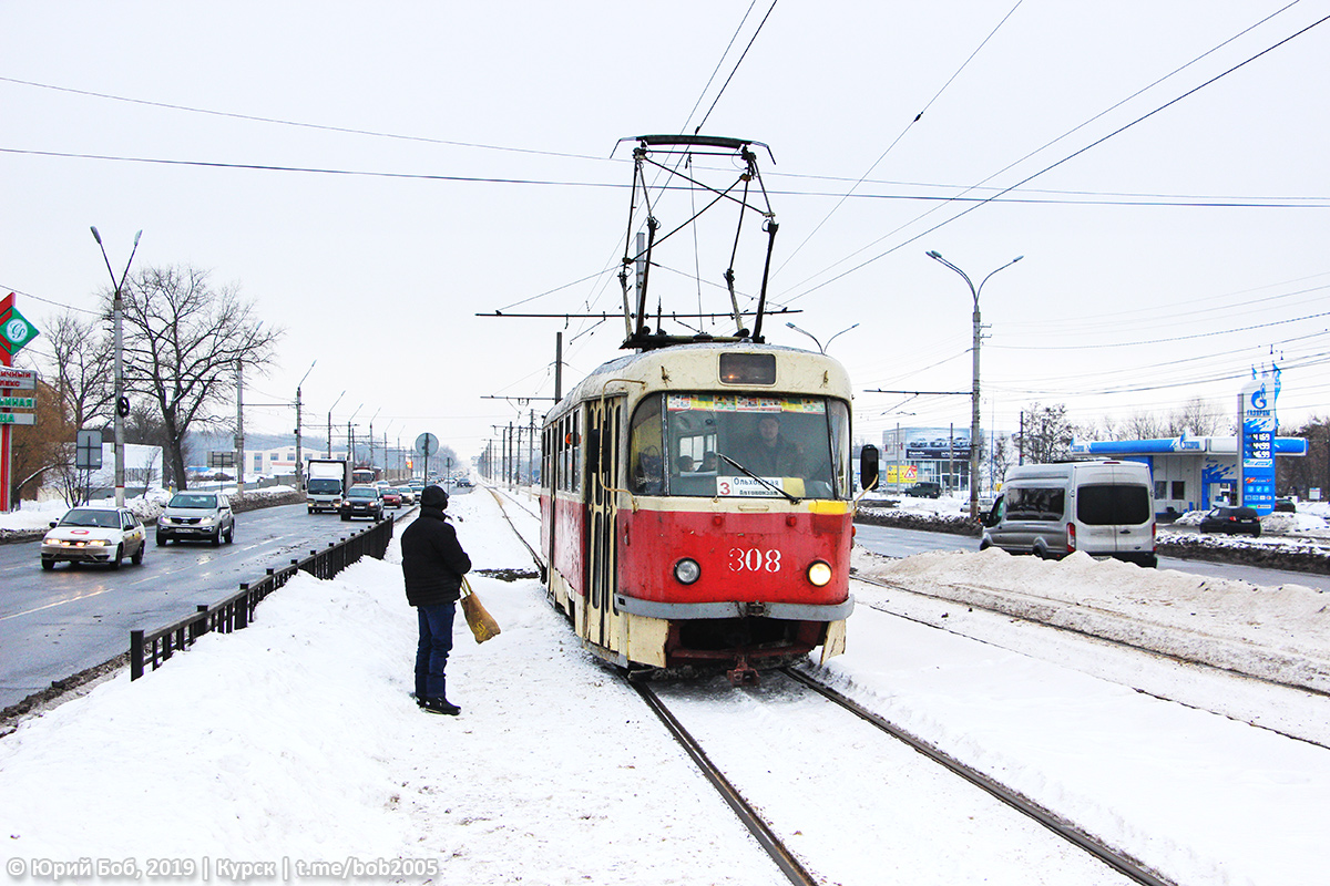 Курск, Tatra T3SU № 308