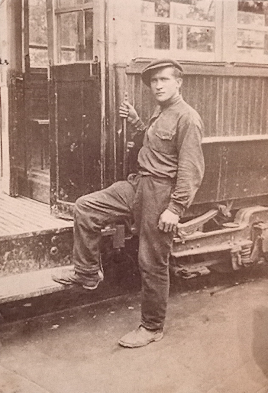 Vladikavkaz — Electric transport employees; Vladikavkaz — Exhibition dedicated to the 120th anniversary of the Vladikavkaz tram, August 16 — October 16, 2024; Vladikavkaz — Old photos and post-cards — 1