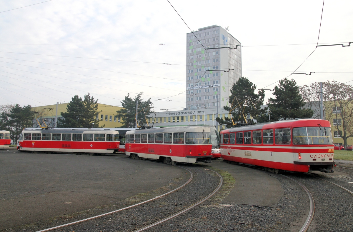 Прага, Tatra T3R.P № 8224; Прага, Tatra T3R.P № 8307; Прага, Tatra T3R.P № 5526
