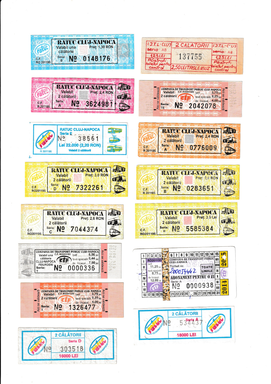 Клуж-Напока — Проездные документы