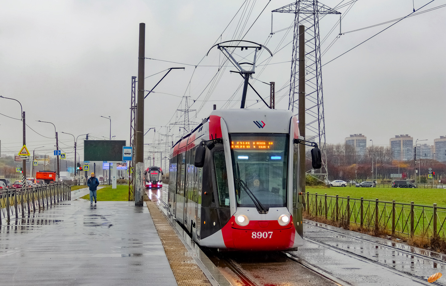 Санкт-Петербург, 71-801 (Alstom Citadis 301 CIS) № 8907