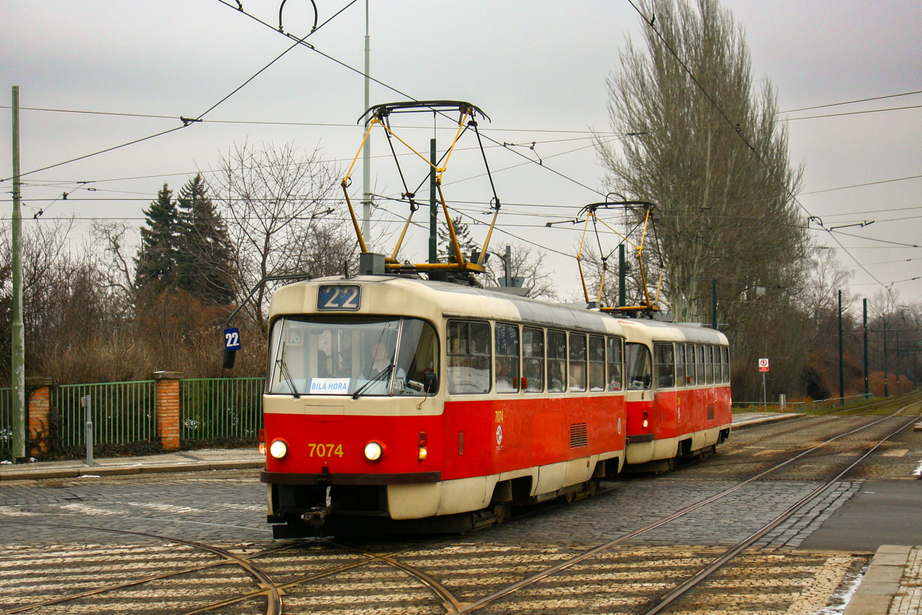 Прага, Tatra T3SUCS № 7074