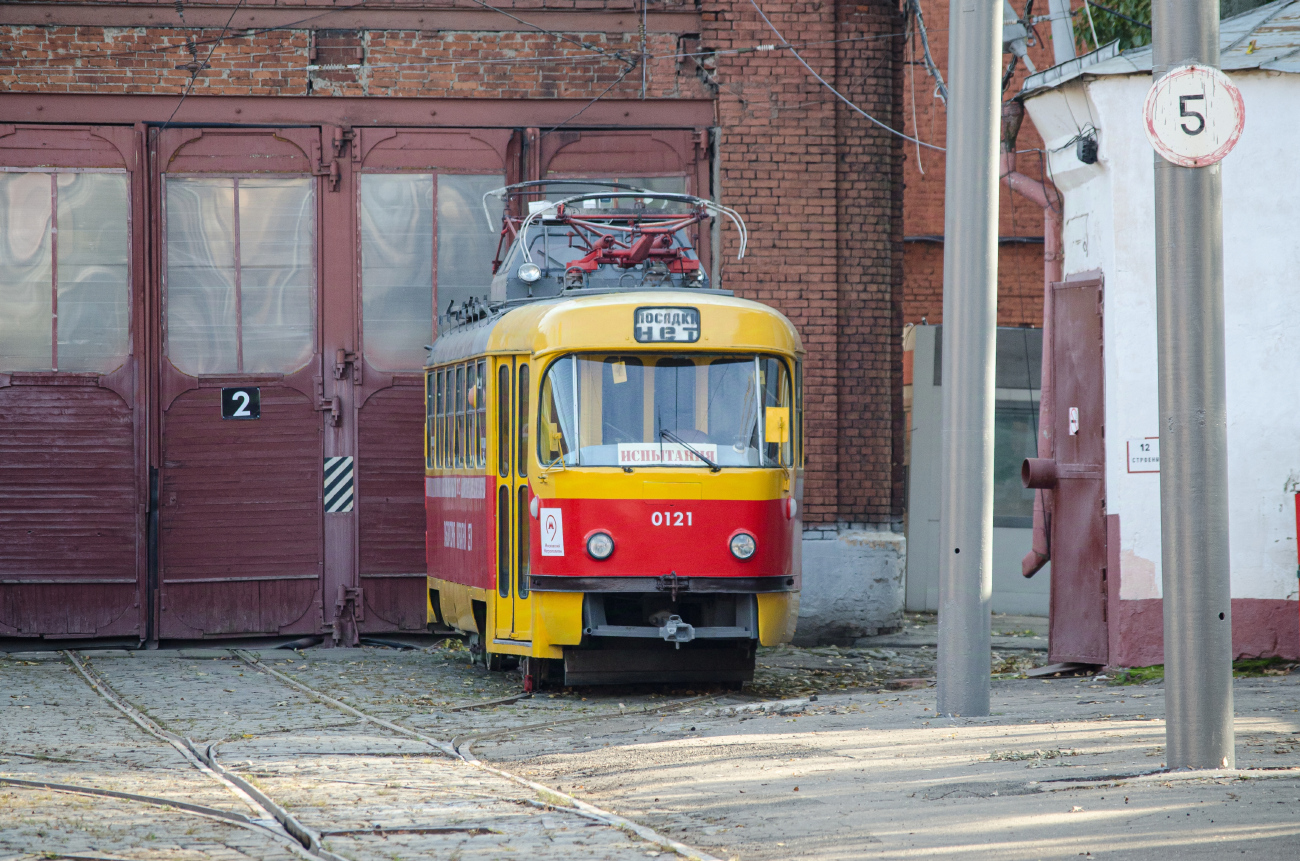 Москва, Tatra T3SU (двухдверная) № 0121