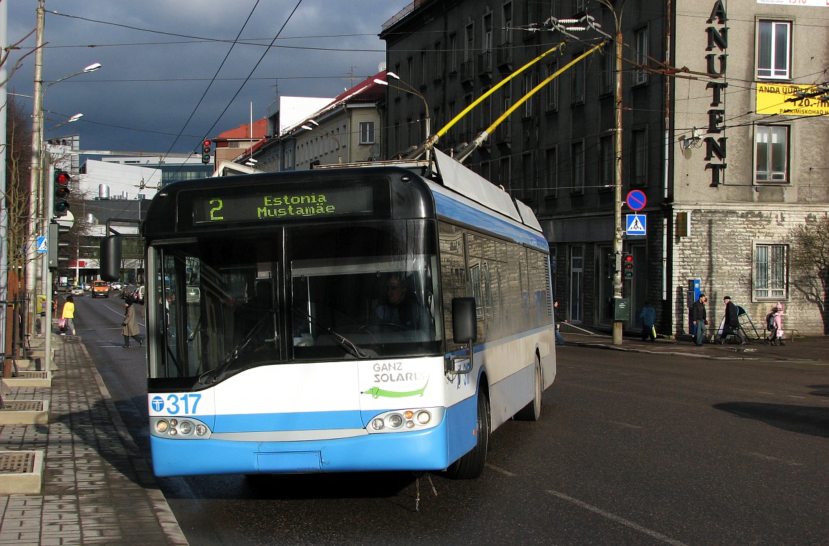 Таллин, Solaris Trollino II 12 Ganz № 317 Таллин, Solaris Trollino II 12 Ganz № 317