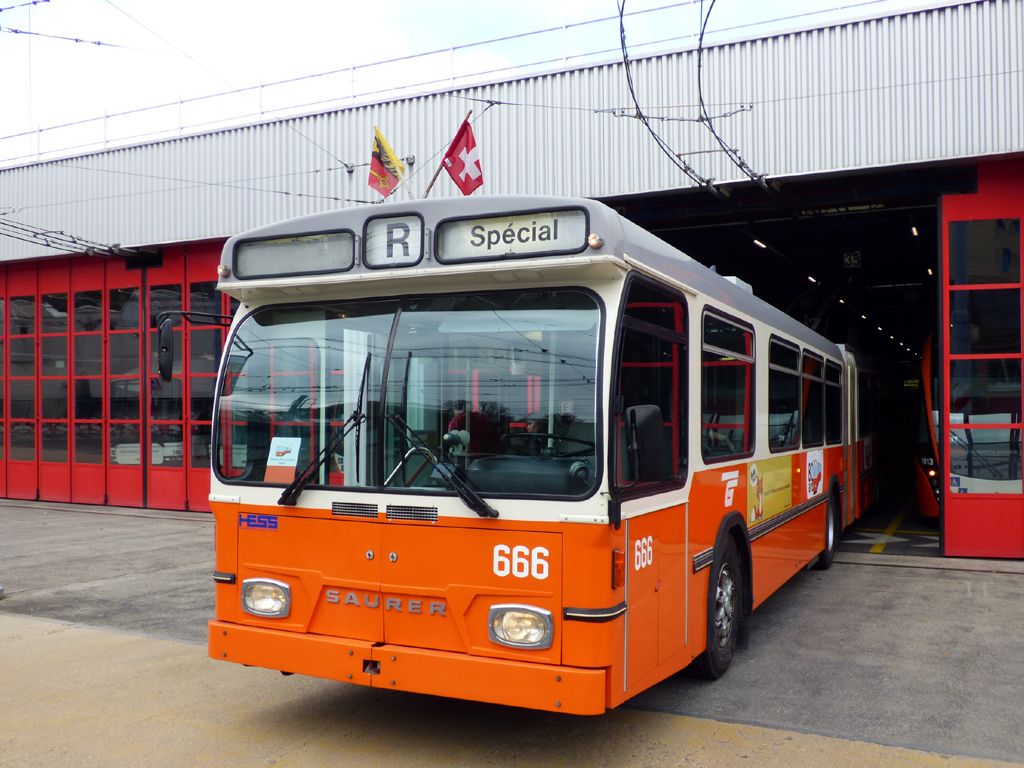 Женева, Saurer/Hess/BBC-SAAS GT 560/620-25 № 666; Женева — Festival des Tramways 2024