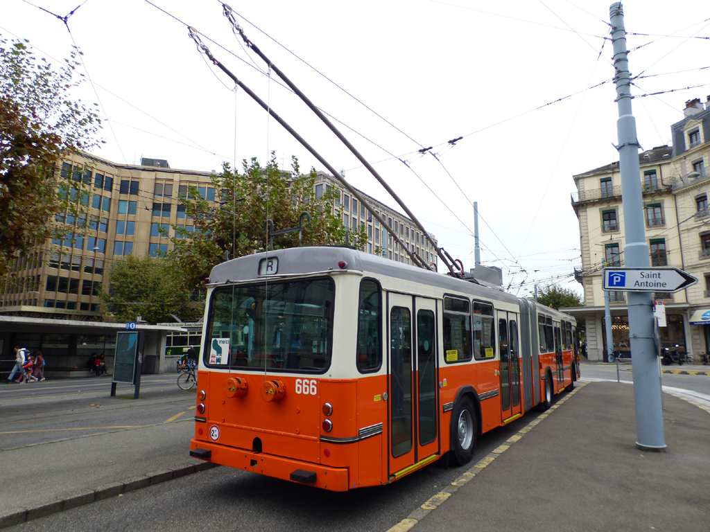 Geneva, Saurer/Hess/BBC-SAAS GT 560/620-25 Nr. 666; Geneva — Festival des Tramways 2024