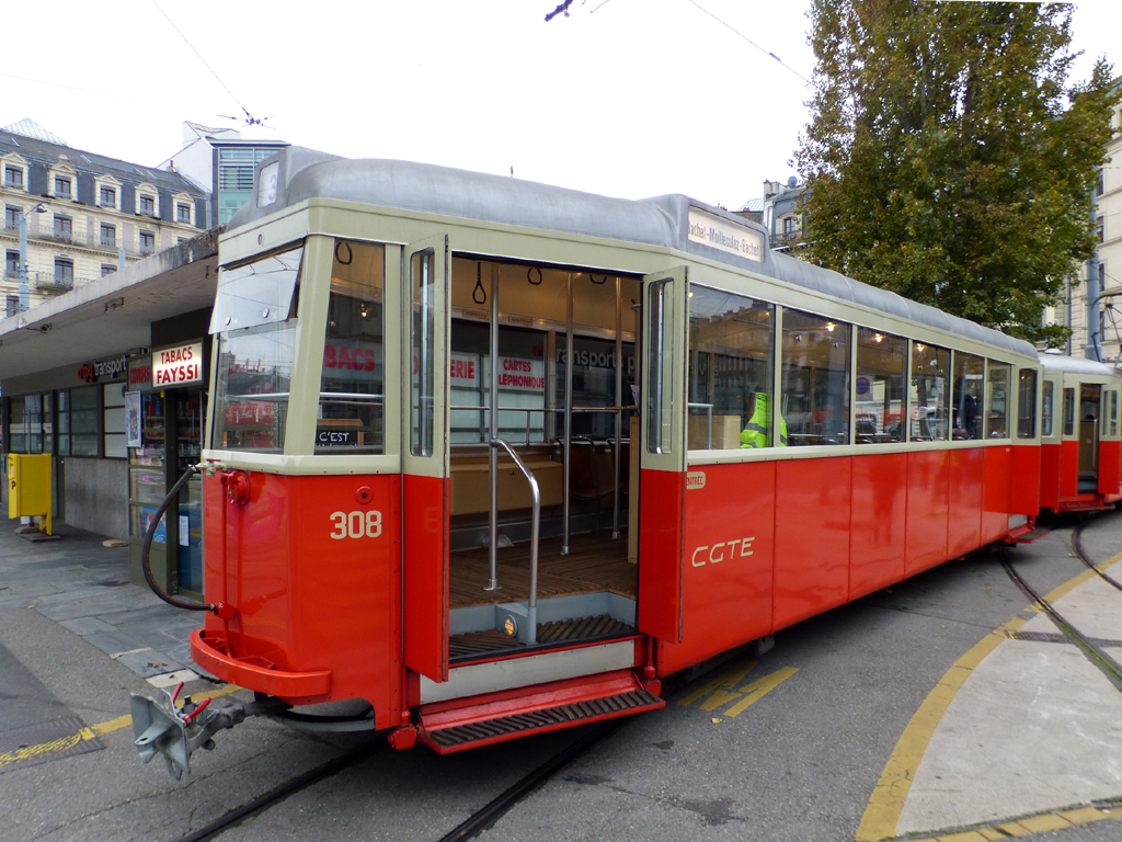 Женева, FFA/SWP B4 № 308; Женева — Festival des Tramways 2024 Женева, FFA/SWP B4 № 308; Женева — Festival des Tramways 2024