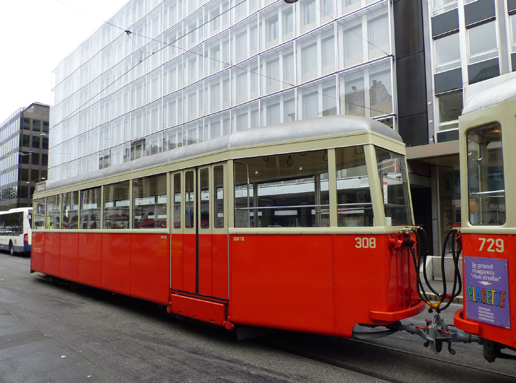 Женева, FFA/SWP B4 № 308; Женева — Festival des Tramways 2024 Женева, FFA/SWP B4 № 308; Женева — Festival des Tramways 2024