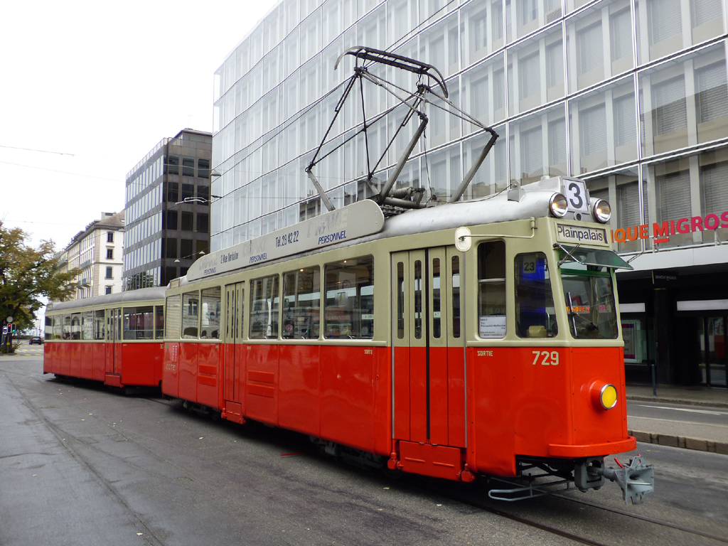 Женева, SWP/SAAS Be 4/4 № 729; Женева — Festival des Tramways 2024
