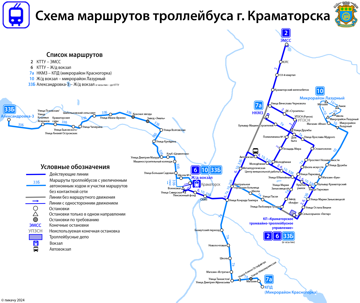 Краматорск — Схемы
