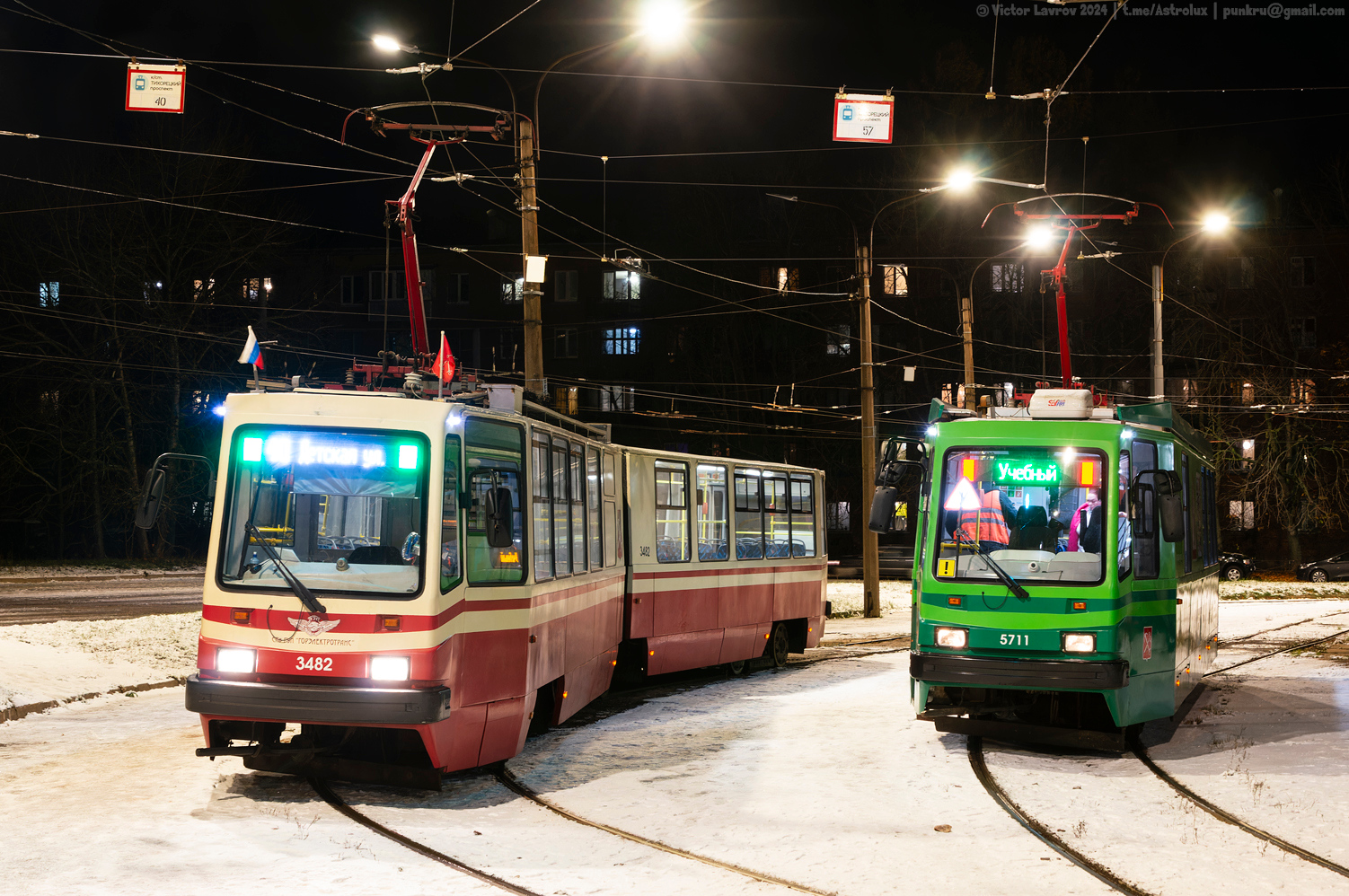 Sanktpēterburga, LVS-86K № 3482; Sanktpēterburga, PS70 № 5711