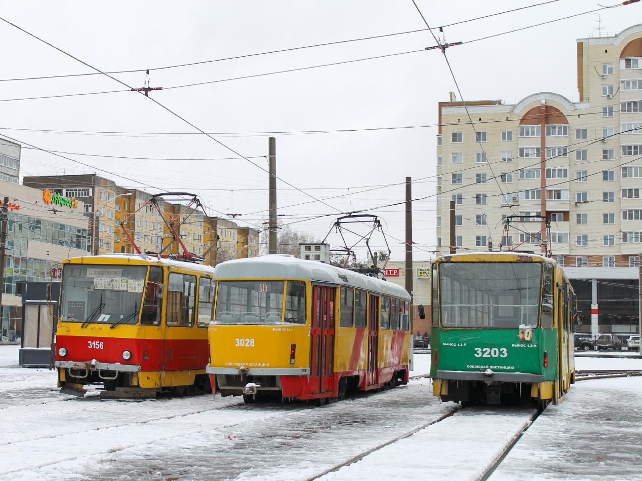 Barnaula, Tatra T3SU GOH Barnaul № 3028; Barnaula, Tatra T6B5SU № 3203