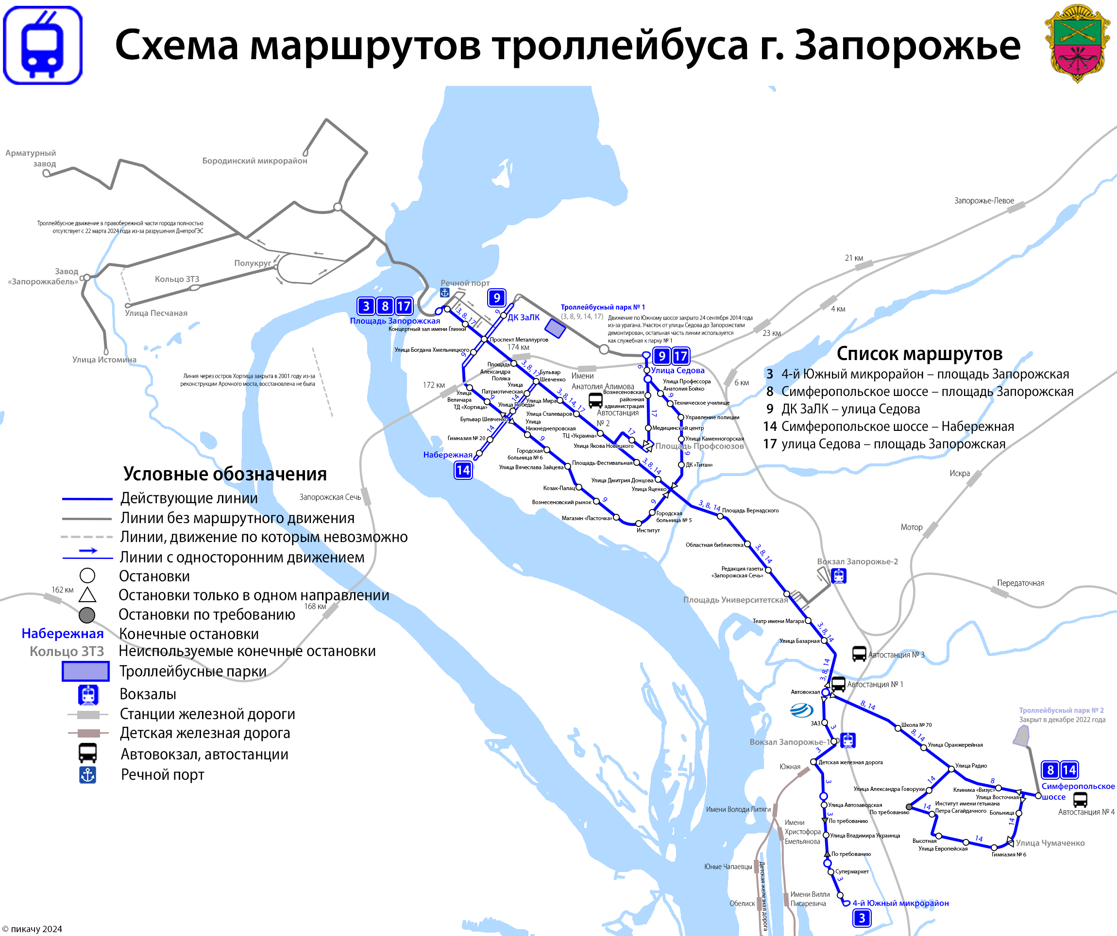 Запорожье — Схемы
