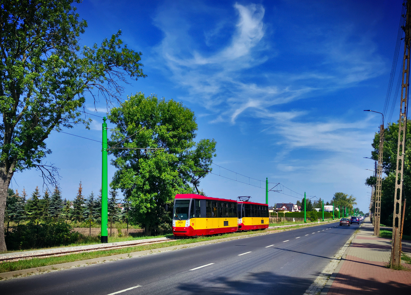 Лодзь, Konstal/MPK 805N-M16 № 2631; Лодзь — Пригородные трамваи — Пабьянице