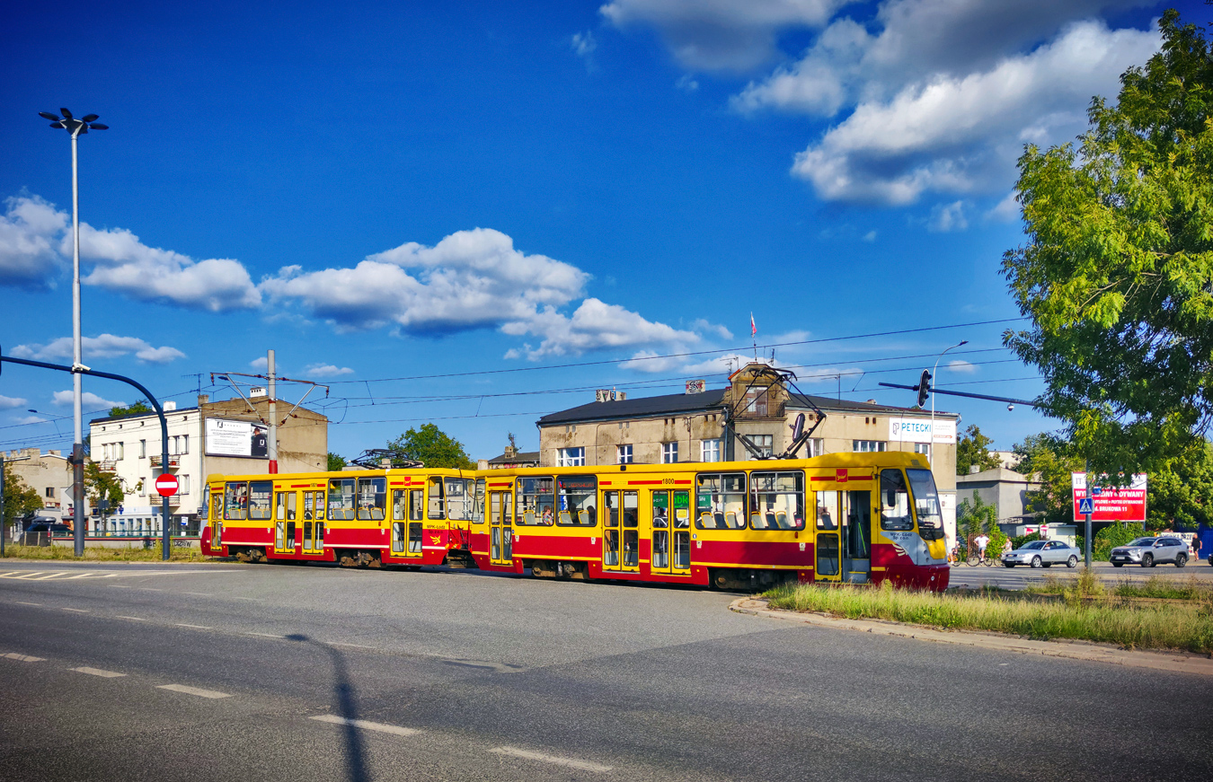 Лодзь, Konstal 805NaND № 1800