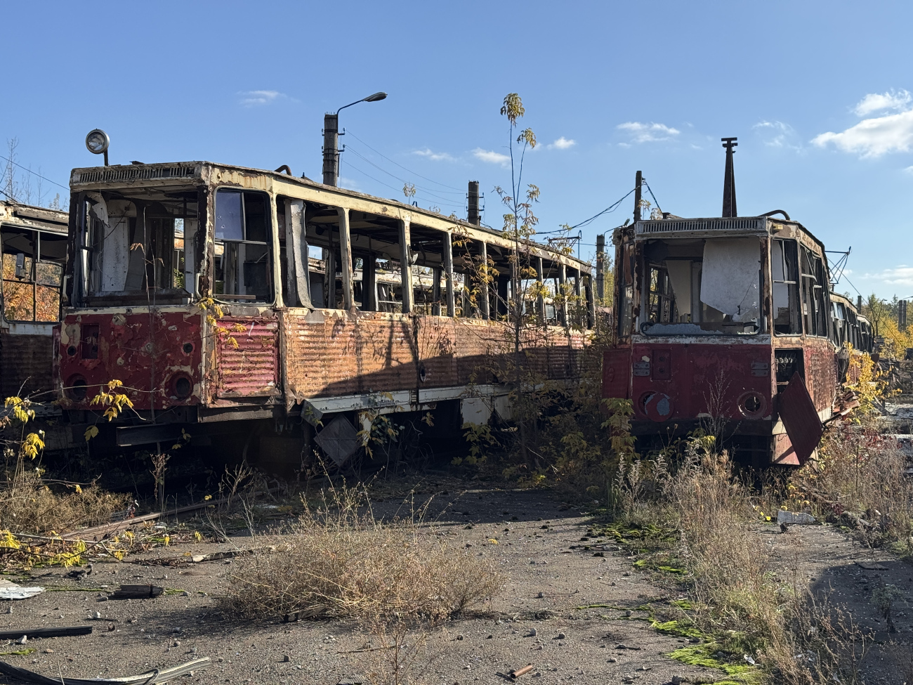 Авдіївка, 71-605 (КТМ-5М3) № 034; Авдіївка, 71-605А № 064; Авдіївка — Последствия боевых действий — 24.02.2022 — ...