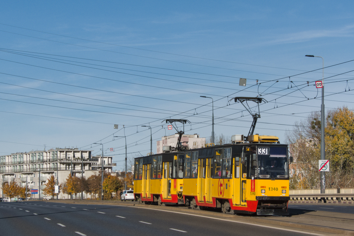 Варшава, Konstal 105Na № 1340 Варшава, Konstal 105Na № 1340