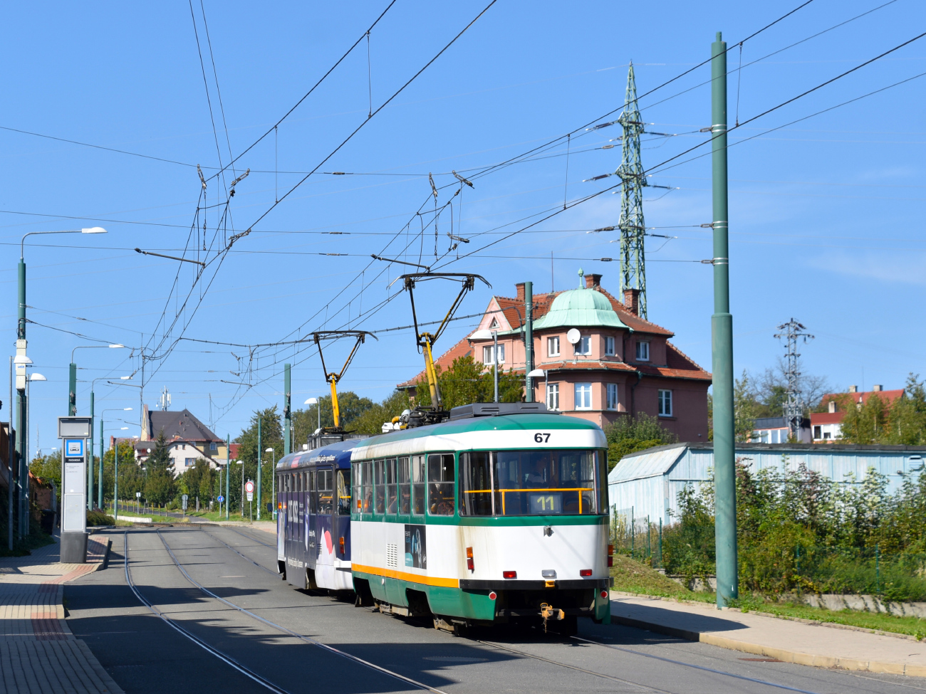 Liberec ― Jablonec nad Nisou, Tatra T3M.04 # 67