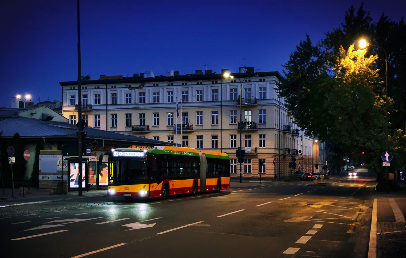 Łódź, Solaris Urbino IV 18 Electric # 1387