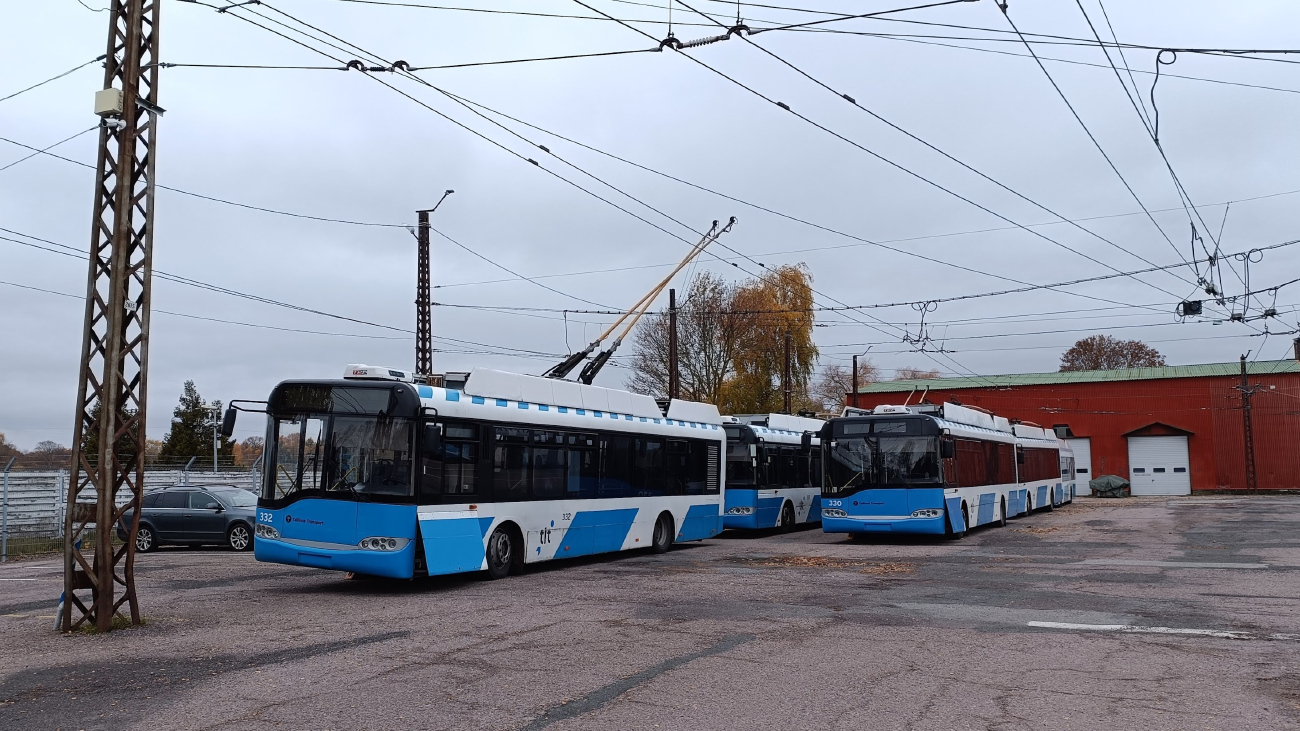 Таллин, Solaris Trollino II 12 Ganz № 332; Таллин, Solaris Trollino II 12 Ganz № 330