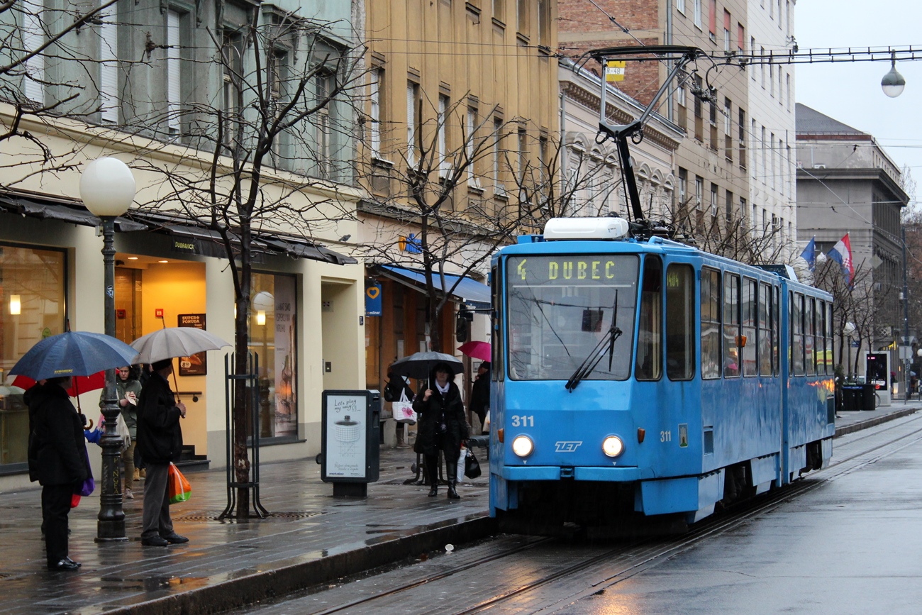 Загреб, Tatra KT4YU № 311