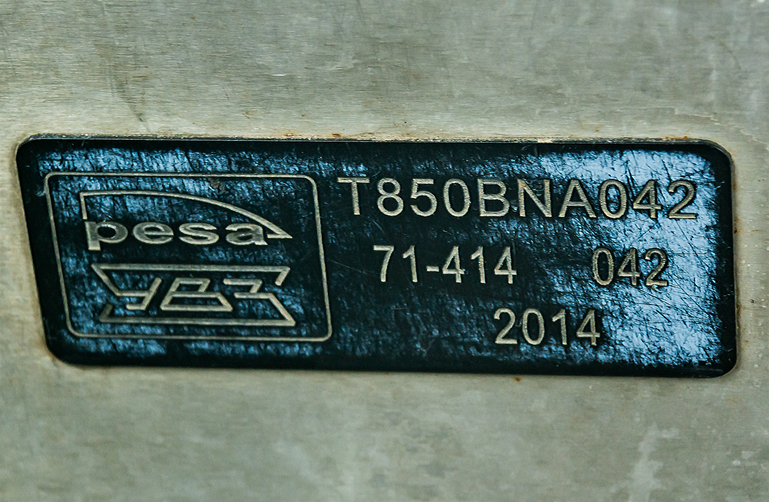 Уфа, 71-414 (Pesa Fokstrot) № 1205; Уфа — Заводские таблички