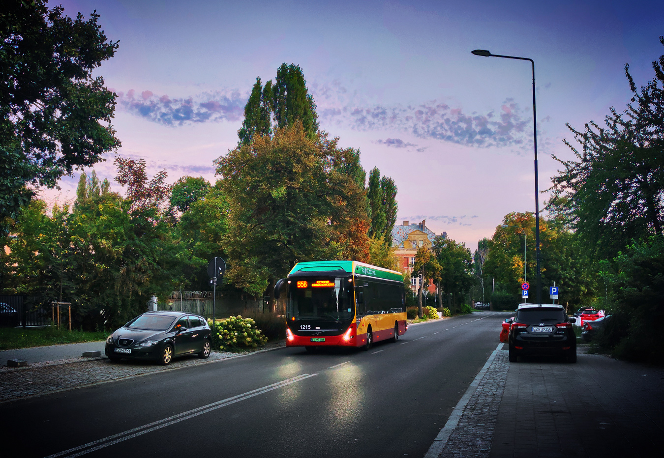 Лодзь, Volvo 7900E № 1215 Лодзь, Volvo 7900E № 1215