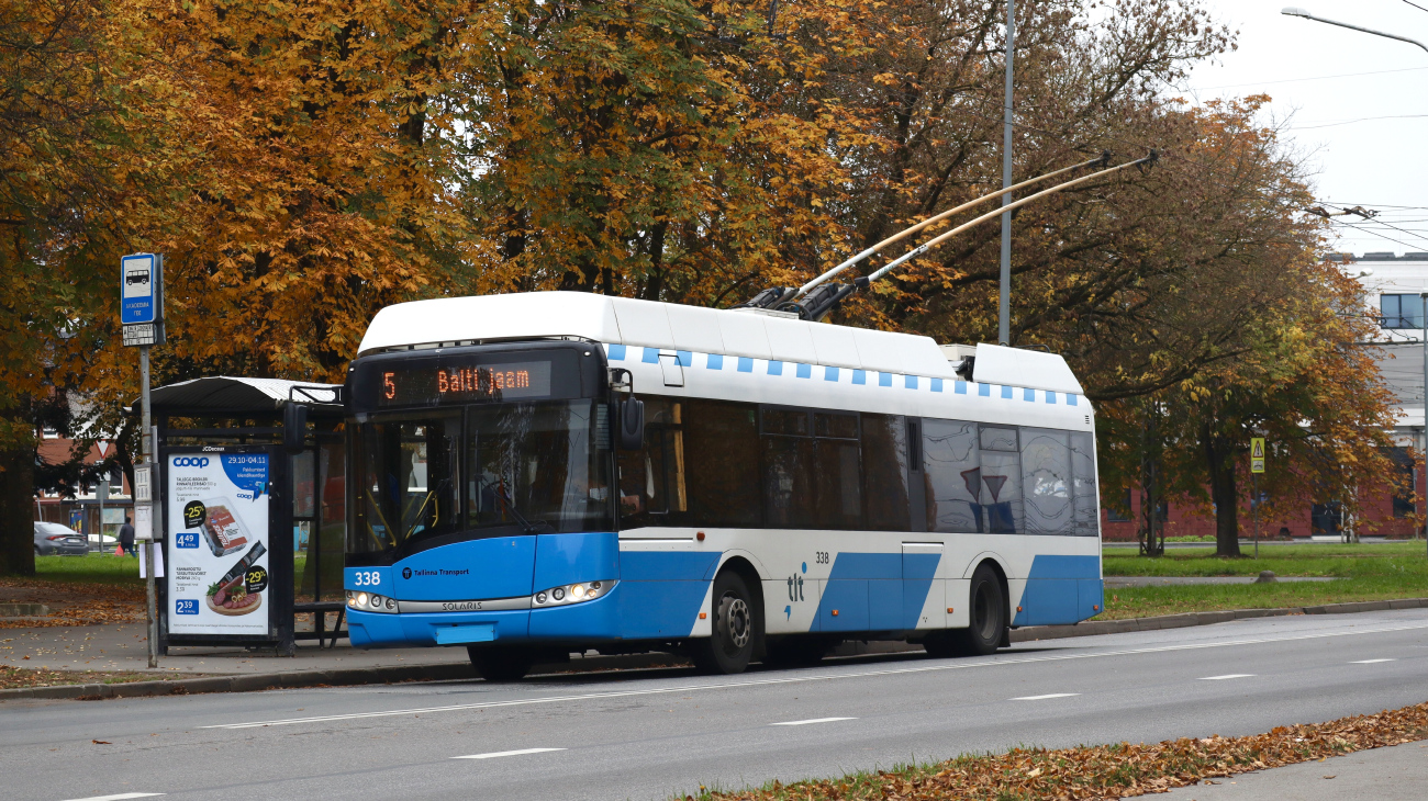 Таллин, Solaris Trollino III 12 AC № 338