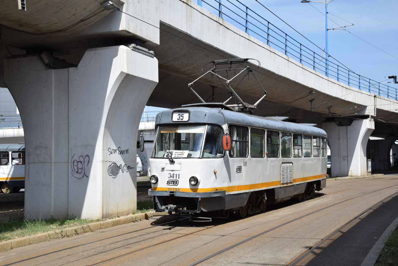 Бухарест - Илфов, Tatra T4R № 3411