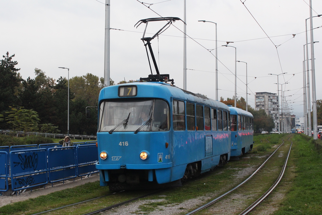 Загреб, Tatra T4YU № 416