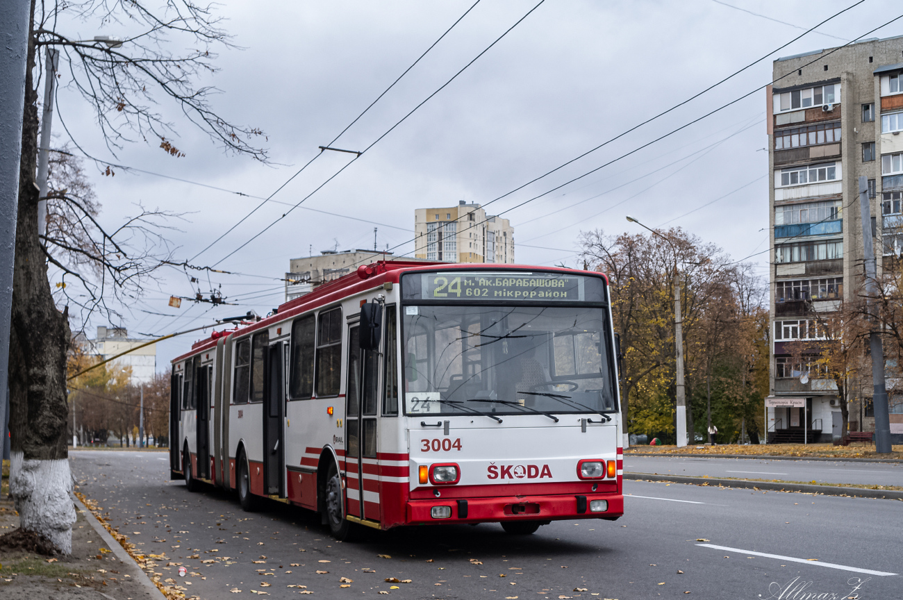 Харьков, Škoda 15Tr13/6M № 3004 Харьков, Škoda 15Tr13/6M № 3004