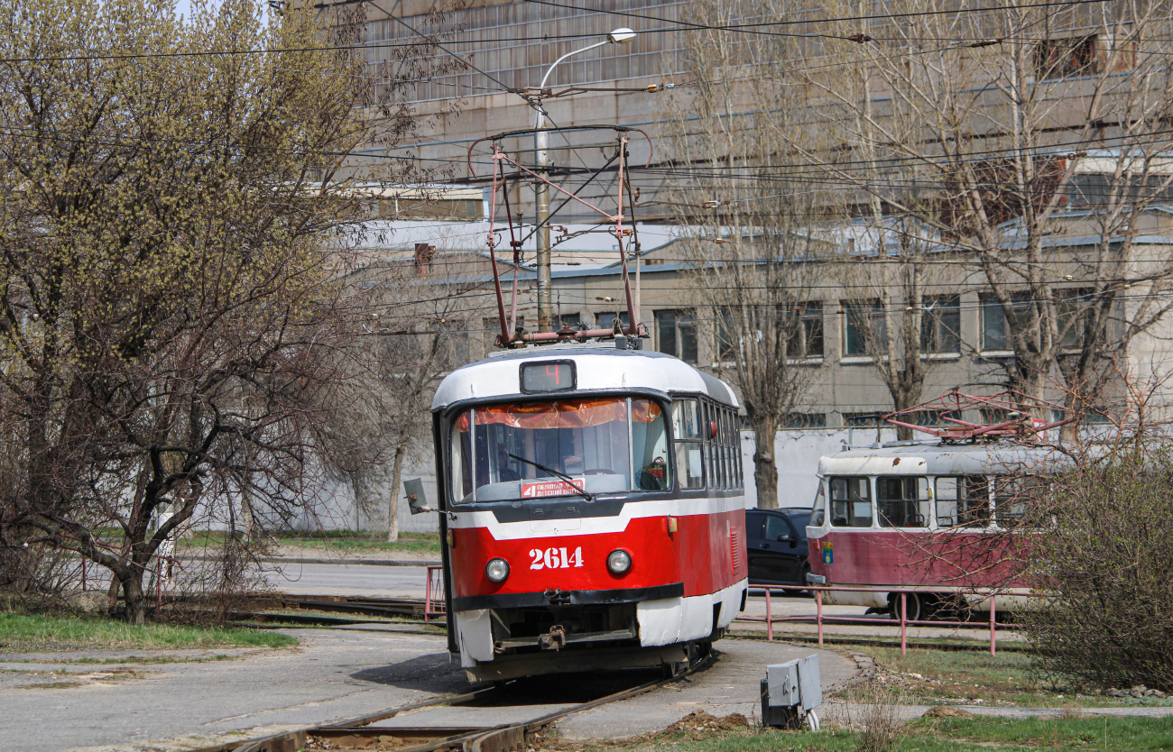 Волгоград, Tatra T3SU (двухдверная) № 2614