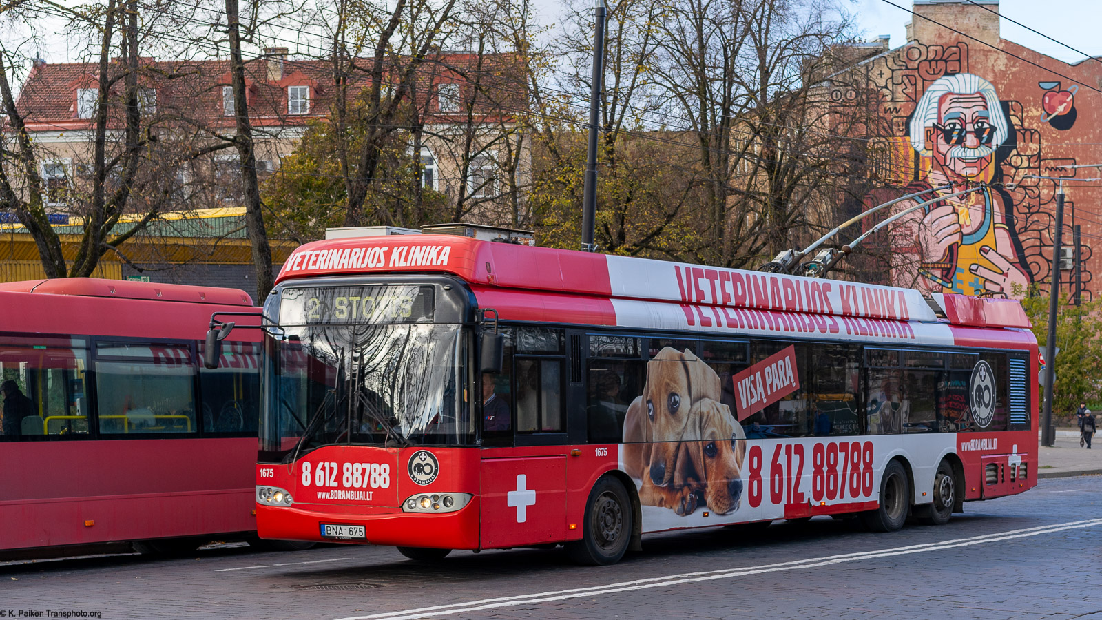 Вильнюс, Solaris Trollino II 15 AC № 1675