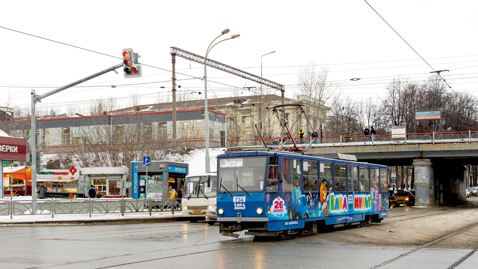 Екатеринбург, Tatra T6B5SU № 734