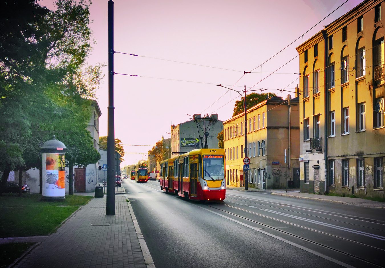 Лодзь, Konstal 805NaND № 2836