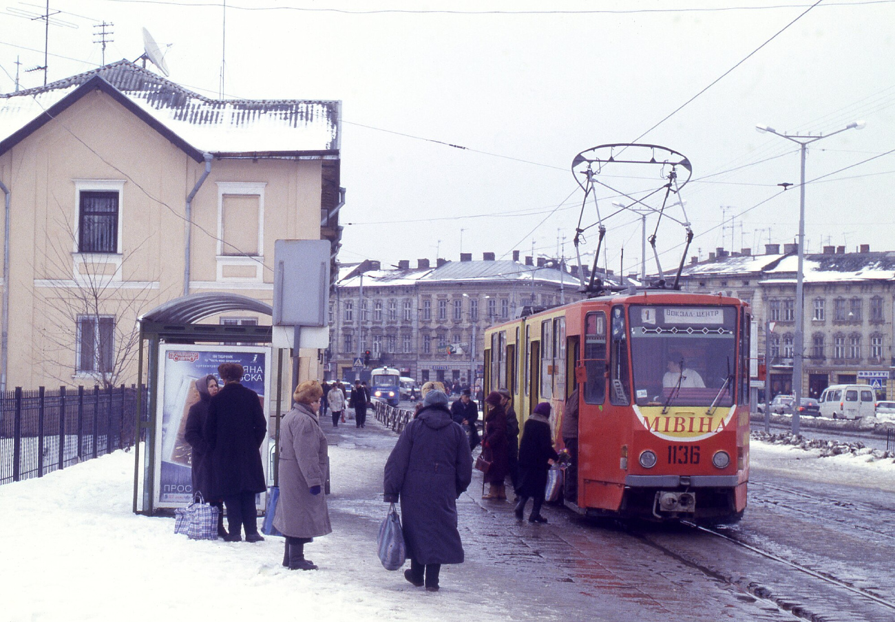 Львов, Tatra KT4SU № 1136