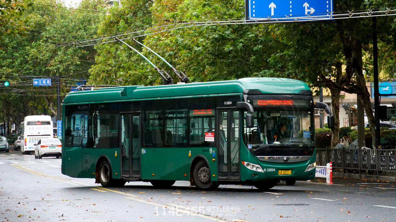 Ханчжоу, Yutong ZK6125BEVG10 № 6-5894