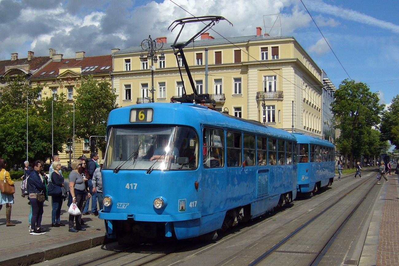 Загреб, Tatra T4YU № 417