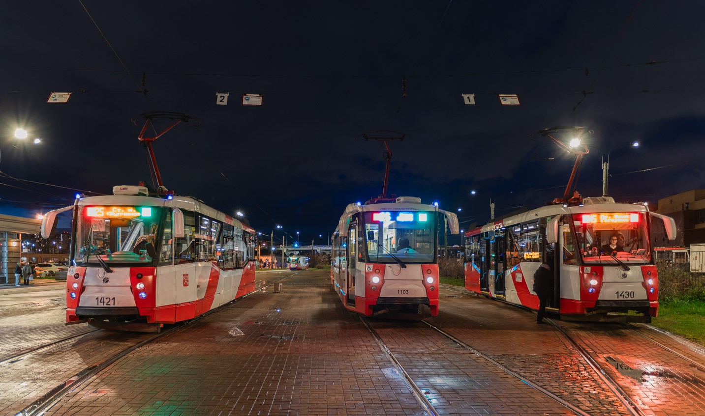 Санкт-Петербург, 71-153 (ЛМ-2008) № 1421; Санкт-Петербург, 71-152 (ЛВС-2005) № 1103; Санкт-Петербург, 71-153 (ЛМ-2008) № 1430