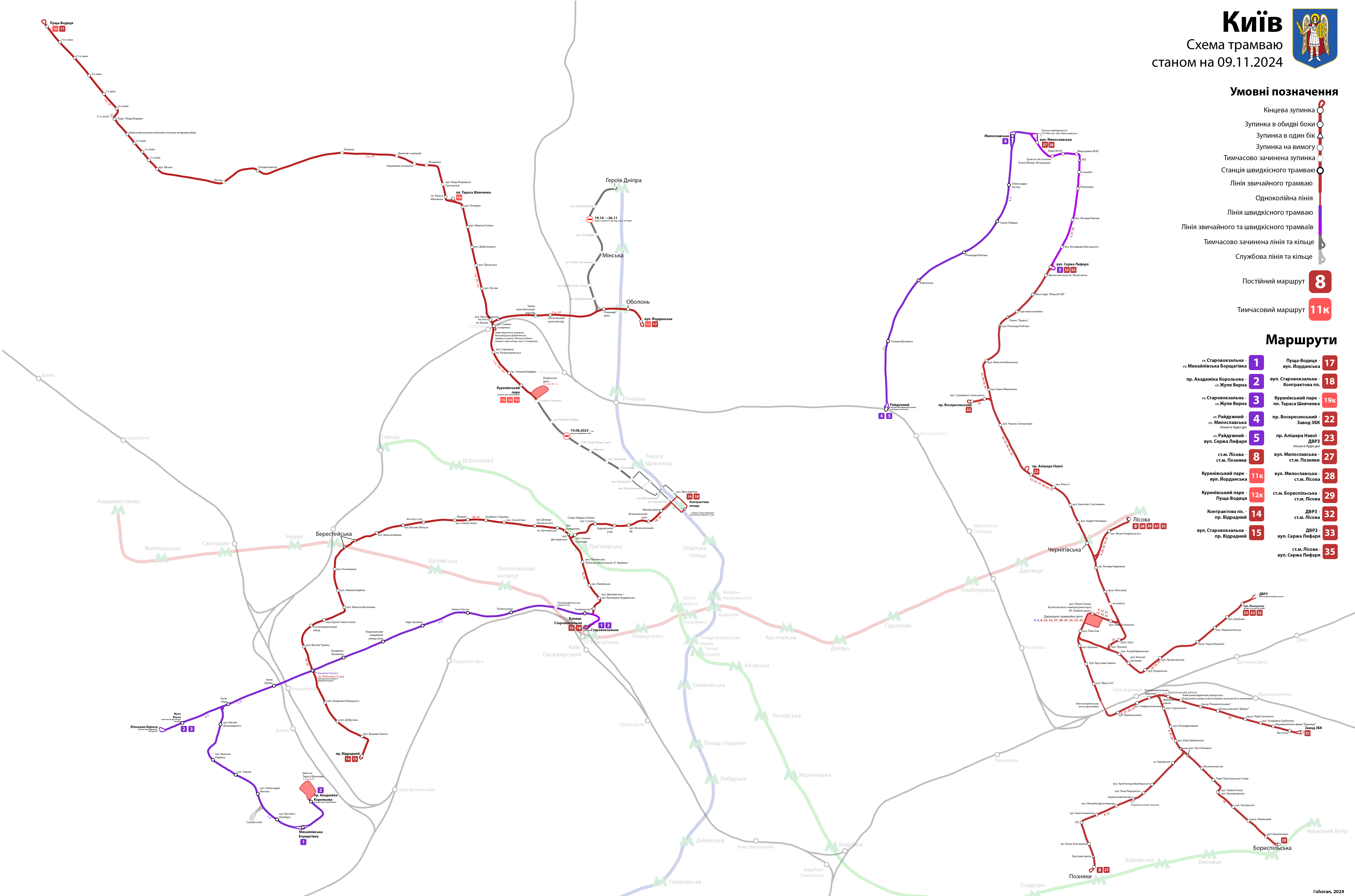 Kiev — System-wide maps