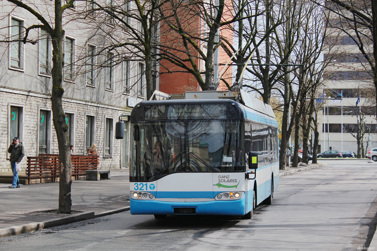 Таллин, Solaris Trollino II 12 Ganz № 321 Таллин, Solaris Trollino II 12 Ganz № 321